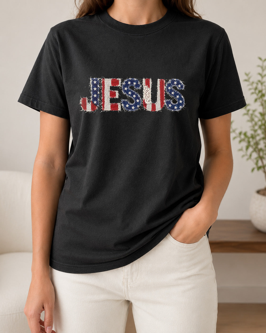 Jesus America Thread T-shirt