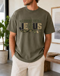 Looking Unto Jesus Military Theme T-shirt